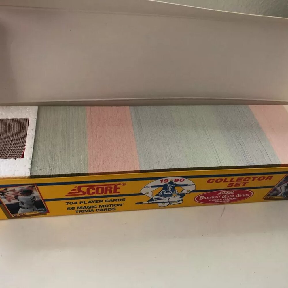 1990 Score Baseball Card Set including Magic Motion Trivia Cards Clean in Box - Picture 4 of 7
